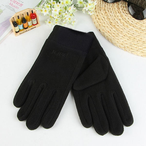Kvinder Handsker Fuldfinger vanter SORT&GRÅ KVINDER black&grey women