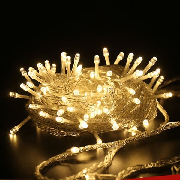 100LED 10M Vattentäta Ljusslingor VARMVIT warm white