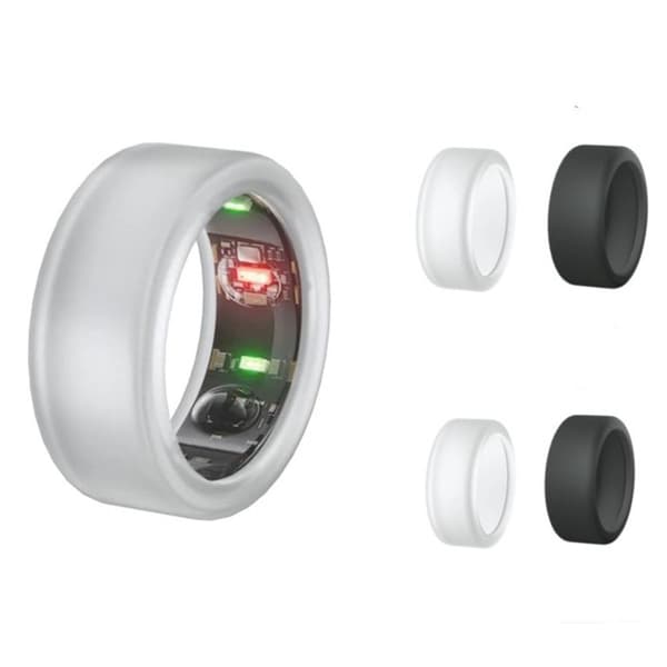 Silikone Ring Cover Smart Ring Beskytter SORT M Black M