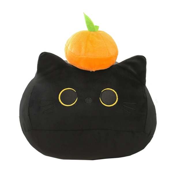 Black Cat Plysj Pute Kosepute Pute Dukke 28CM 28cm