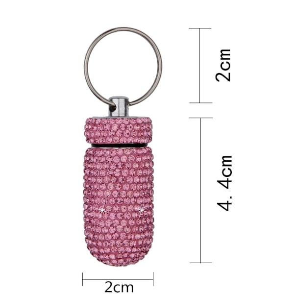 Pillebeholder Pocket Medicin Organizer LILLA&RØD purple&red