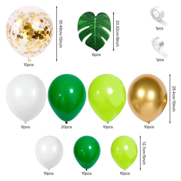 Jungle Ballon Guirlande Bue Sæt