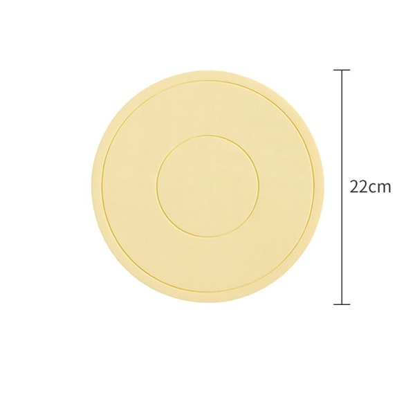 Lämmöneristysmatto Silikoni Trivet Mat KELTAINEN 22cm YELLOW 22CM