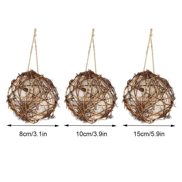 Fuglereder Materiale Bolde Rattan Bold Legetøj 10CM 10CM 10cm