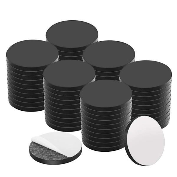 Jääkaappitarra pyöreä magneetti MUSTA 10 PAKKAUS 10 PAKKAUS Black 10 packs-10 packs