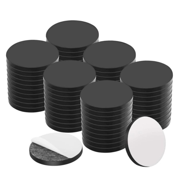 Kylskåpsdekal Cirkulär magnet SVART 10 PACK 10 PACK Black 10 packs-10 packs