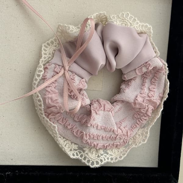 Sløyfehårbånd Rosa Crunchies 2 2 2