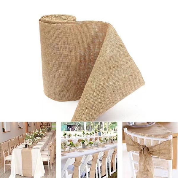 Luonnollinen juuttikangas säkkikangas juuttinauha 4cm 4cm