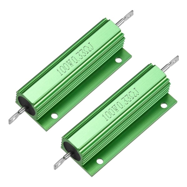 Aluminium Motstand 100W 0,33 Ohm 2 stk 2 stk 2pcs