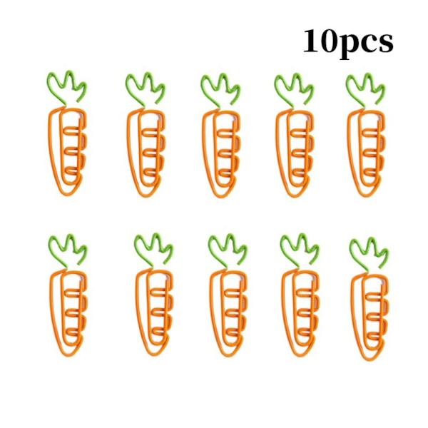 10 stk/parti Papirclips Binder Clip Bogstøtte Clip