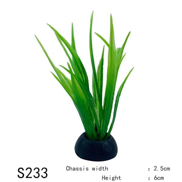 20 stk Aquarium dekorative kunstige blader simuleringsanlegg S229