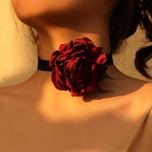 Blomchoker Chokerhalsband 3 3 3