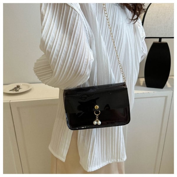 Kedja Axelväska Crossbody-väska SVART black
