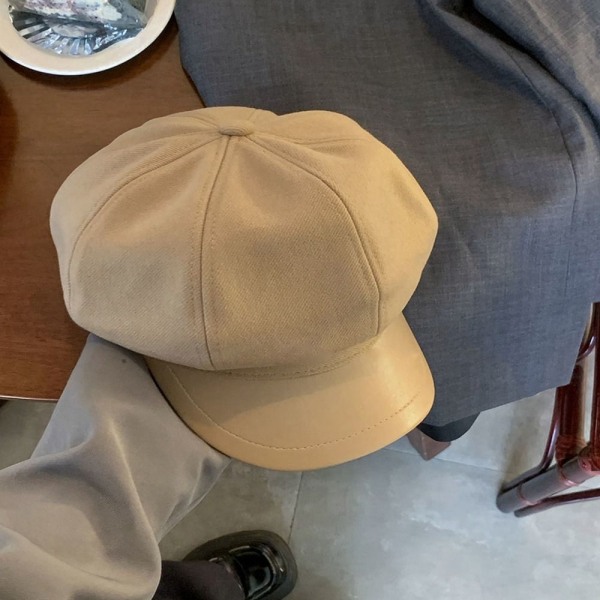 Kvinder baret ulden baret cap BEIGE Beige