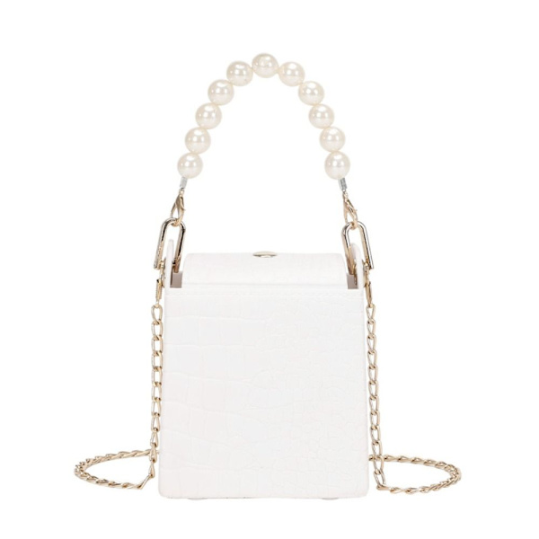 Ketju Olkalaukku Crossbody Bucket Laukut VALKOINEN white