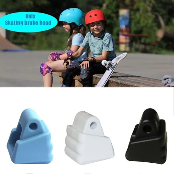 Skate Toe Stops Inline Skate Brake Roller SORT black