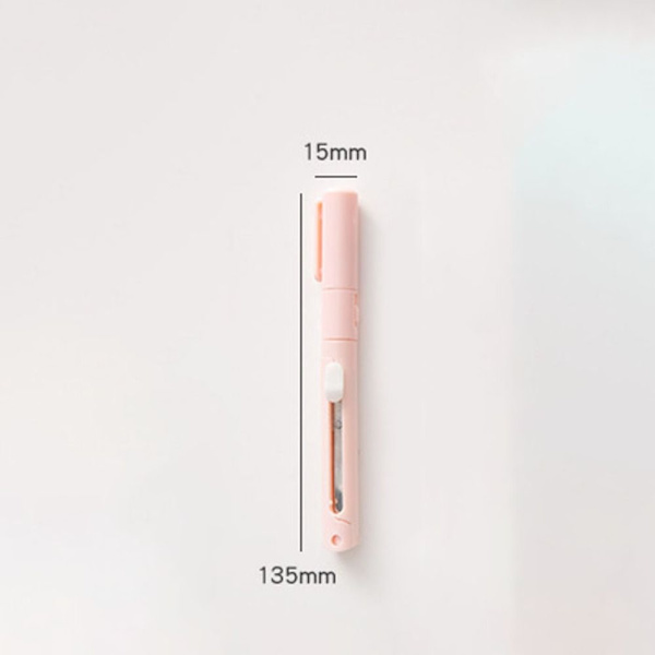 Mini färgglad hopfällbar sax 2 i 1 handtältskärare ROSA pink