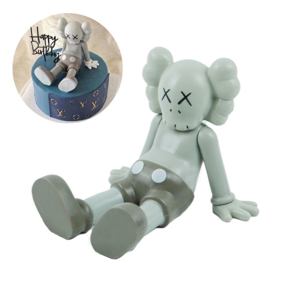 Kaws kage ornament XX øjendukke tegneserie bage dekoration