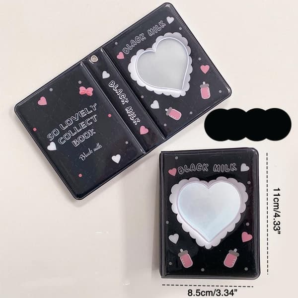 Kortopbevaringspose Polaroid Album SORT Black