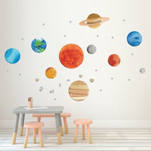 Selvklæbende Planet Wall Stickers Wall Stickers STYLE 1 STYLE 1 style 1