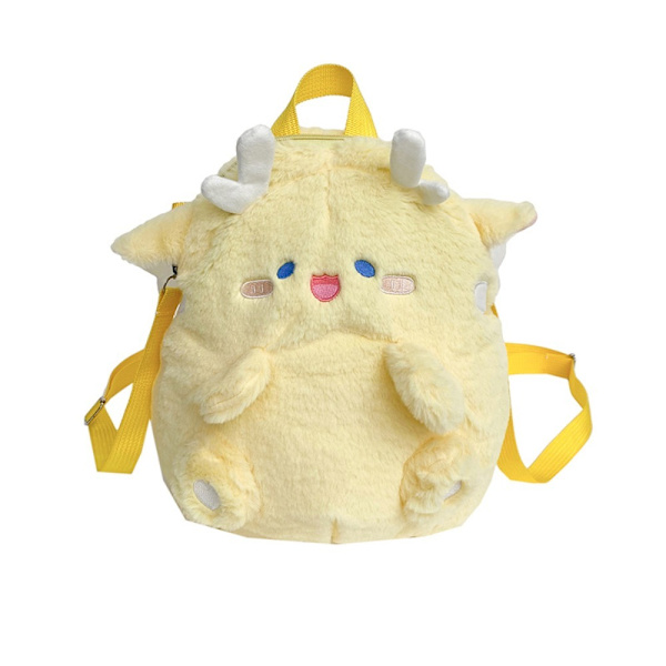 Flying Dragon Pehmo Dragon Reppu Cartoon Doll Reppu KELTAINEN yellow