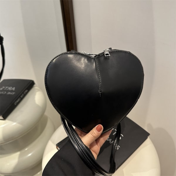Heart Skuldertaske Håndtaske SORT Black
