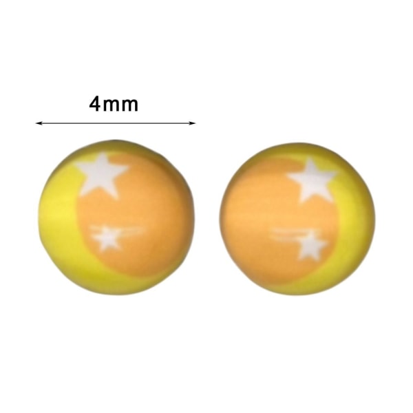 10 st/5 par Eyes Crafts Eyes Puppet Crystal Eyes 4MM-STAR TO 4mm-Star to left1