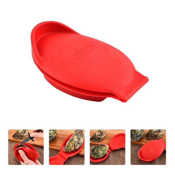 Oyster Shucking Hand Clip Silikon Clamp Clam GRÅ Grey