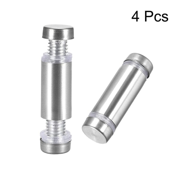 4 stk Dobbelthodet avstandsskruer Akrylglassspiker Veggfeste 4PCS