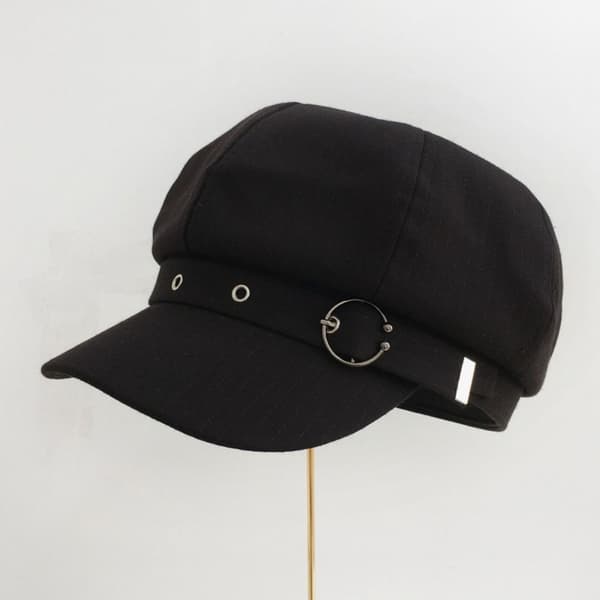 Dam Baskerhatt Plisserad Åttkantig Mössa BEIGE beige