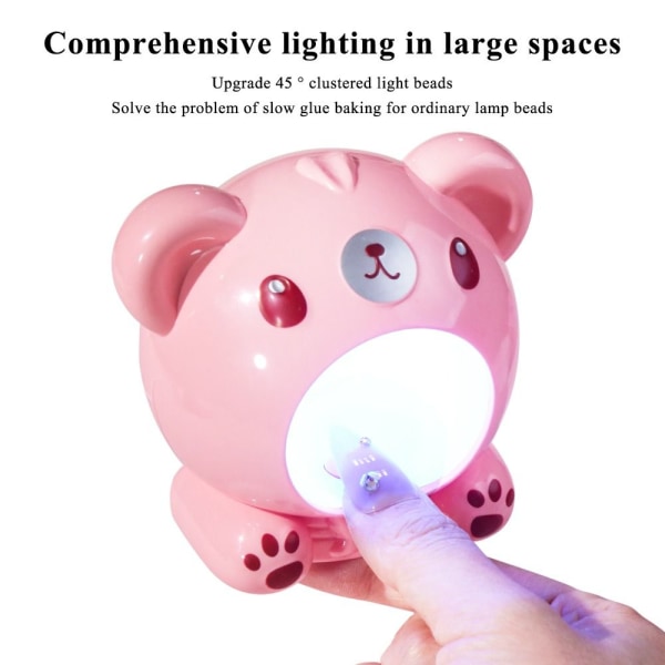 Mini negletørrer UV LED neglelampe HVID white