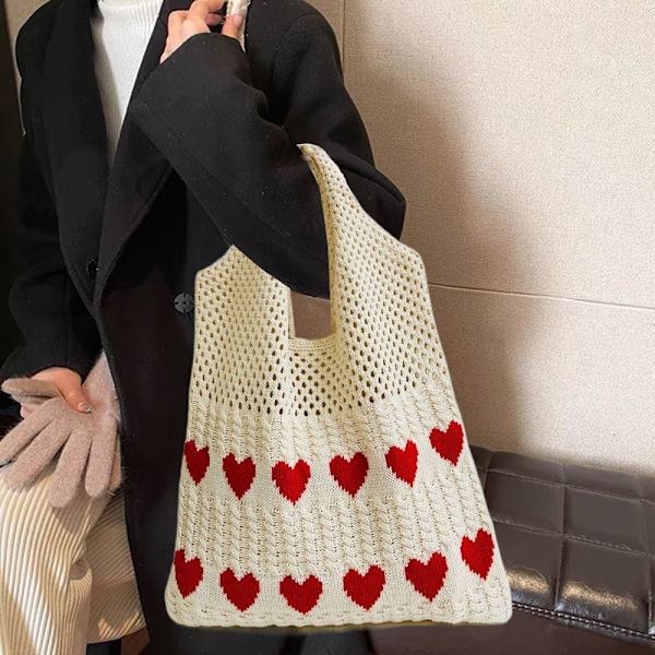 Stickade handväskor Axelväska 5 5 5
