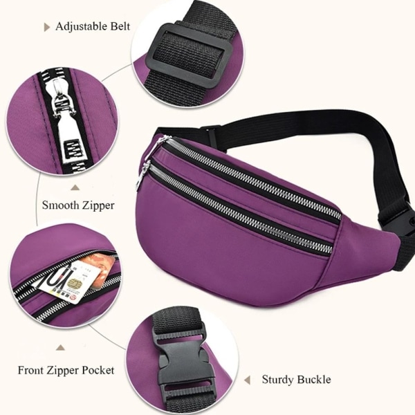 Taljetaske Fanny Pack SORT Black