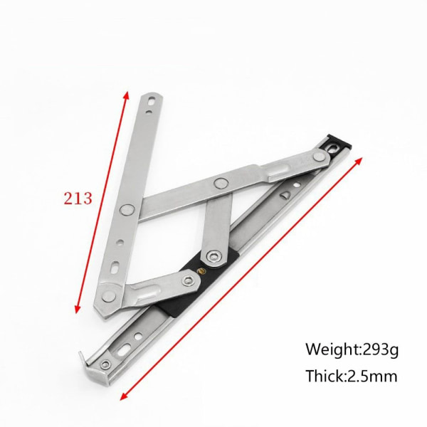 Topphengslet vindushengsel Vindustøtte 10INCH2.5MM 10INCH2.5MM 10inch2.5mm