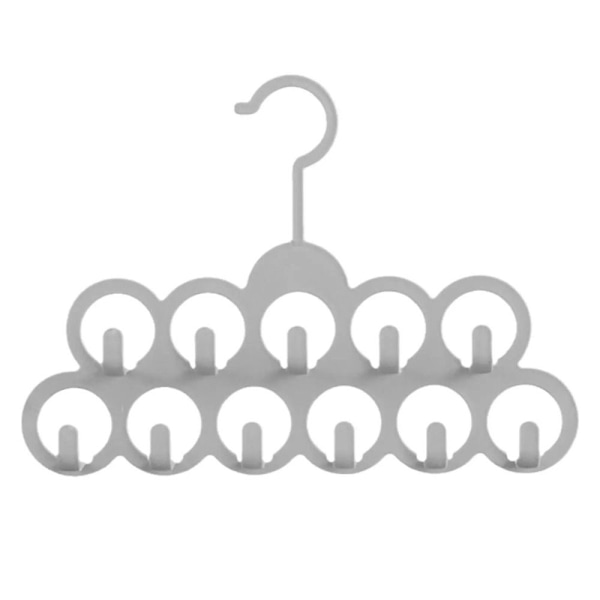 11Hål Hängare Display Organizer Krok GRÅ grey