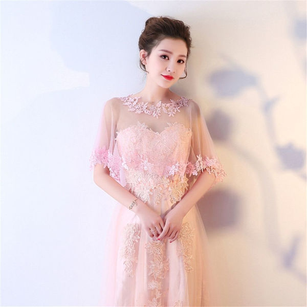 Pitsihuivi Wedding Cape PINK pink