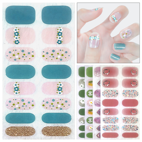 Franska Nageldekaler Nail Art Sticker 5 5 5