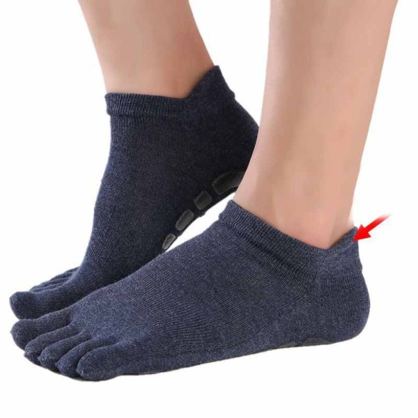 Five Fingers Sokker Yoga Socks NAVY Navy