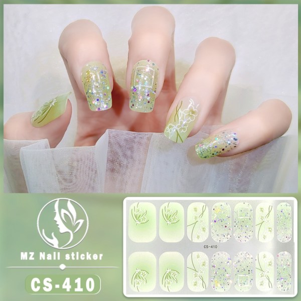 Franske negleklistremerker Nail Art Sticker 3 3 3