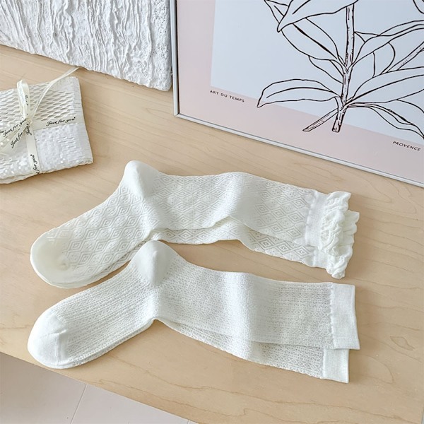 Spets Lolita strumpor Tunna Damstrumpor 02 02 02