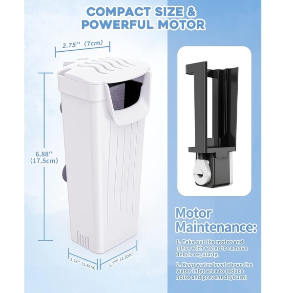 Akvariumfilter Fisketankfilter EU STØPPELFILTER EU STØPPELFILTER EU plug Filter