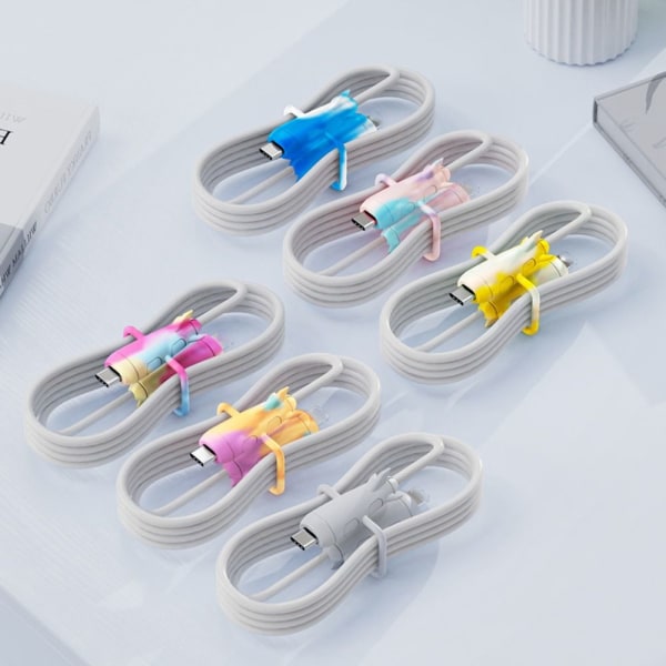 Kabelskydd Laddare Kabel Cover MULTICOLOR USB Multicolor USB to C-USB to C