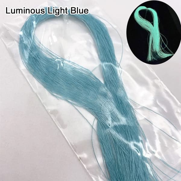 Flugbindningsmaterial Holografisk Glitter LUMINOUS LJUSBLÅ Luminous Light Blue