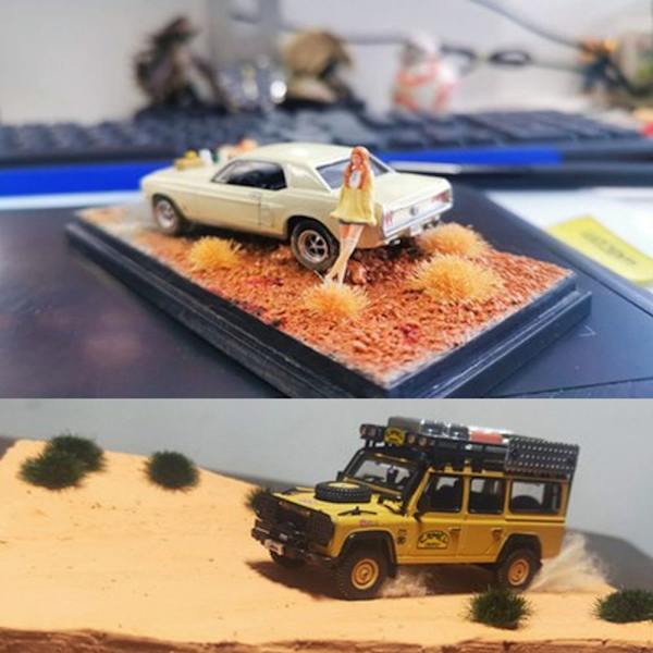Miniatyr trädgårdsdekor Hållbar statisk 3 3 3