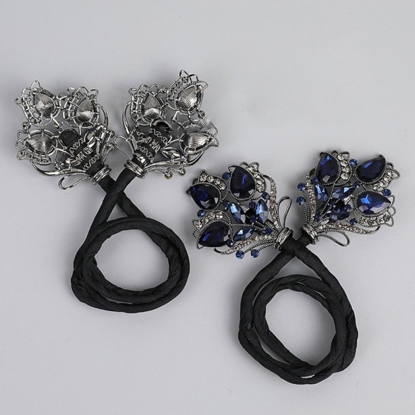 Rhinestone Flower Hair Clip Hair Bun Maker 06 06 06