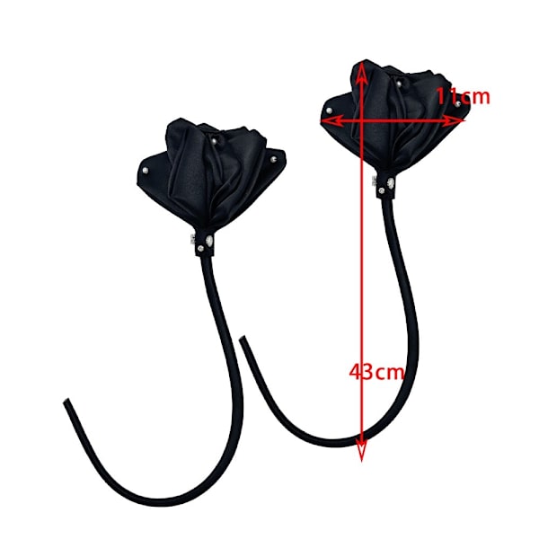Klesblomsttilbehør Brystblomst MEDIUM SVART MEDIUM Medium Black
