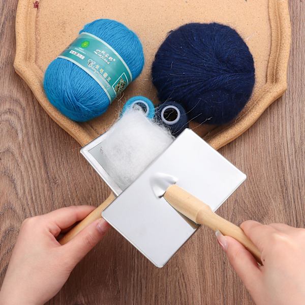 2 st Wool Carders Hand Carders Nålfiltning Borste 2pcs