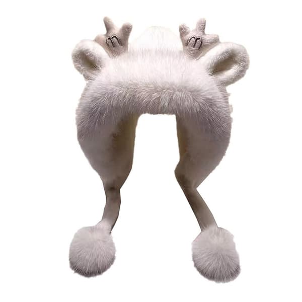 Plysj Lue Beanies GRÅ grey