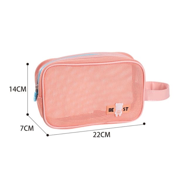 Mesh Taske Makeup Taske LILLA purple