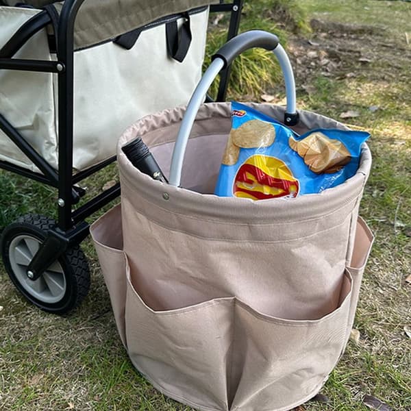 Picnickurv Opbevaringsposer til hjemmet GRÅ Grey